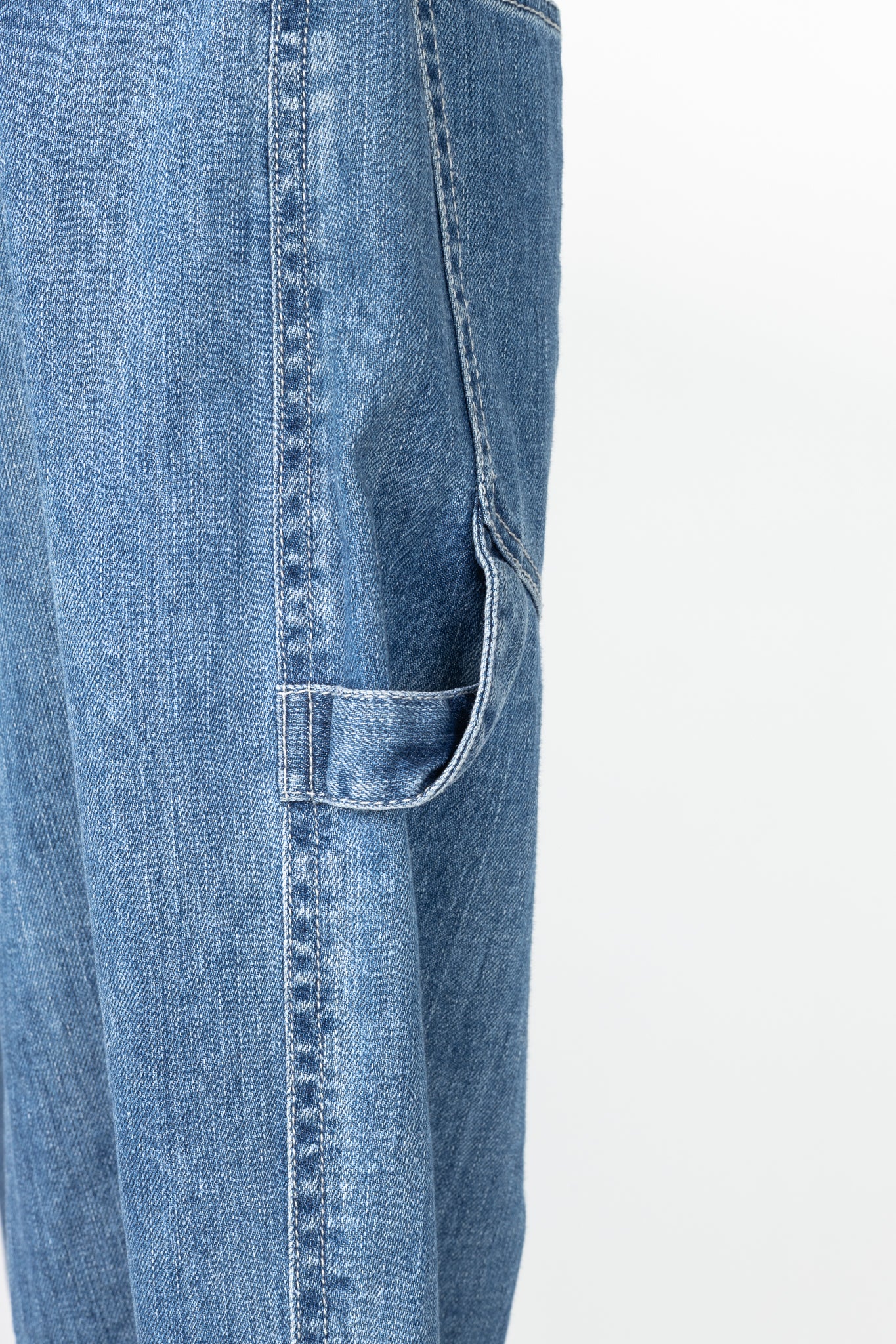 Tibi Blue Spring-Weight Carpenter Jeans