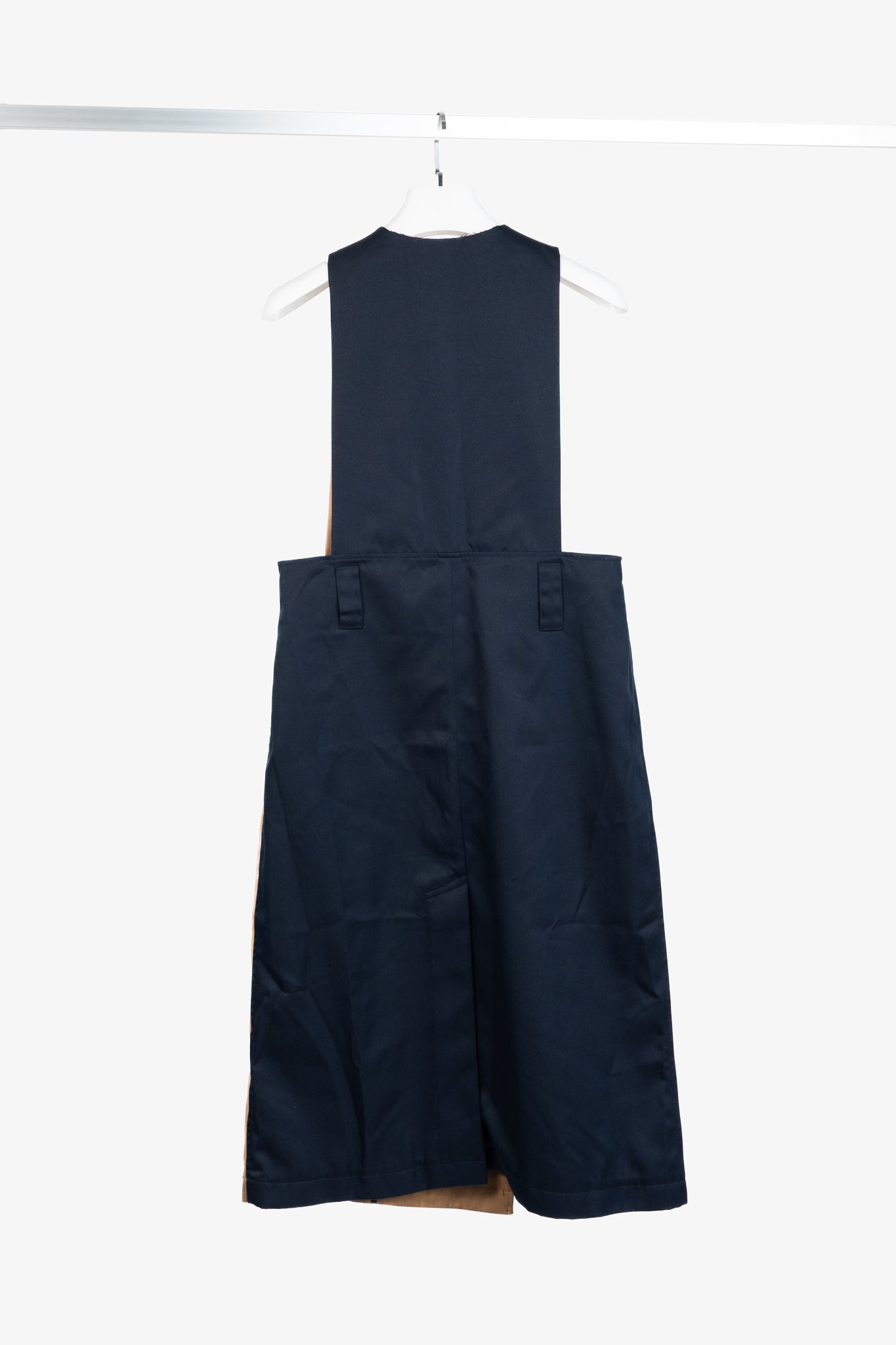 Tibi AW/19 Ivory-Multi Colorblock Techy Twill Trench Dress
