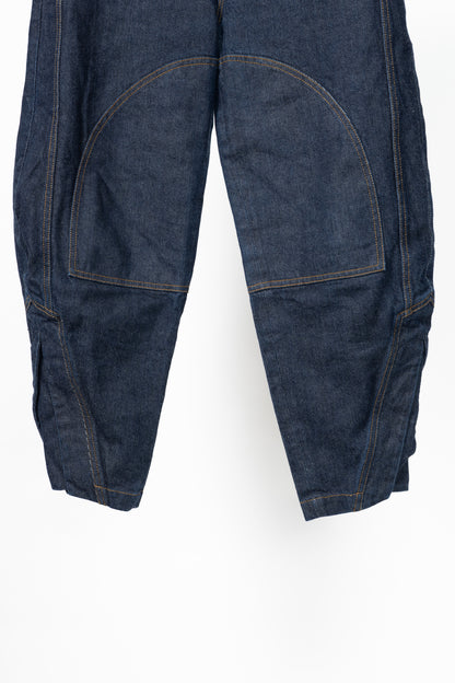 Tibi Earl Dark Denim Indigo Barrel Jeans