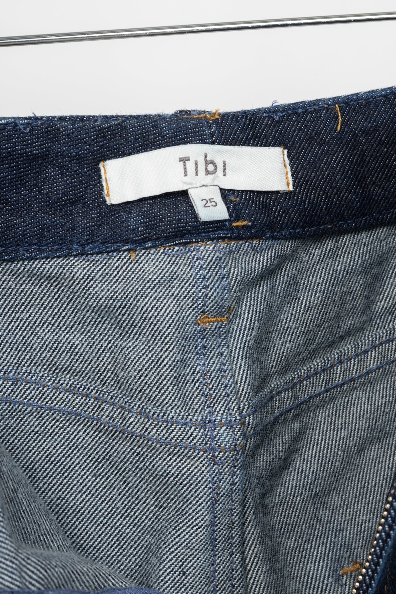 Tibi Earl Dark Denim Indigo Barrel Jeans