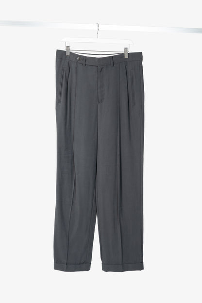 Tibi "Derrick Men's" Steel Grey Fluid Suiting Trouser