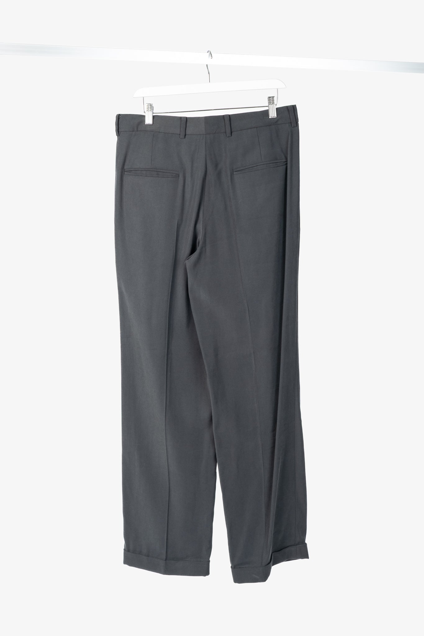 Tibi "Derrick Men's" Steel Grey Fluid Suiting Trouser