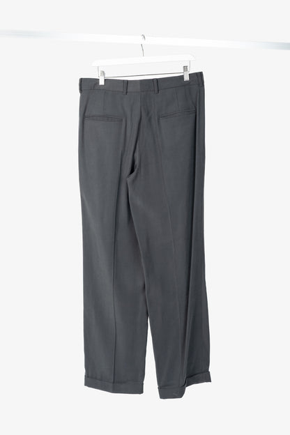 Tibi "Derrick Men's" Steel Grey Fluid Suiting Trouser