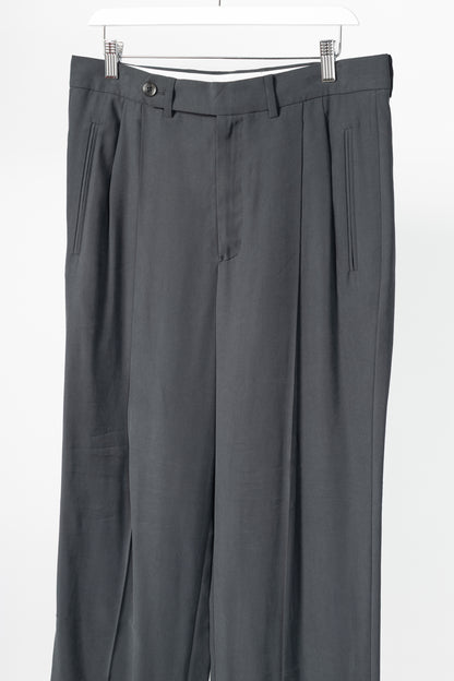Tibi "Derrick Men's" Steel Grey Fluid Suiting Trouser