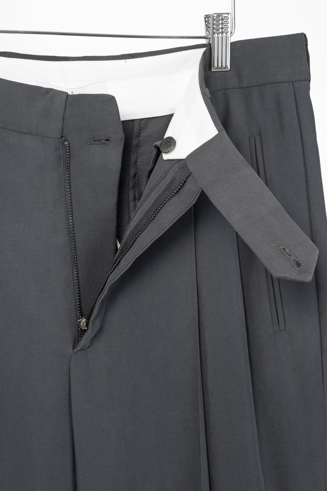 Tibi "Derrick Men's" Steel Grey Fluid Suiting Trouser
