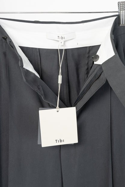Tibi "Derrick Men's" Steel Grey Fluid Suiting Trouser