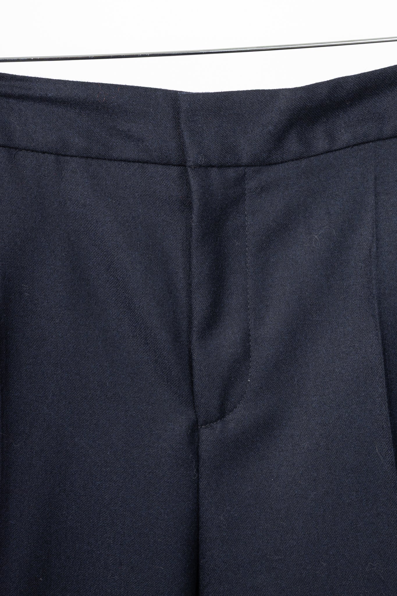 Tibi Murray Navy Superfine Wool Flannel Trouser