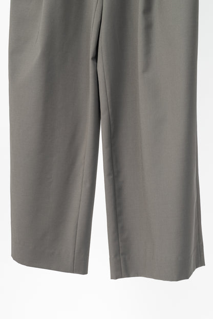 Tibi Marit Dark Stone Tropical Wool Pull-On Pant