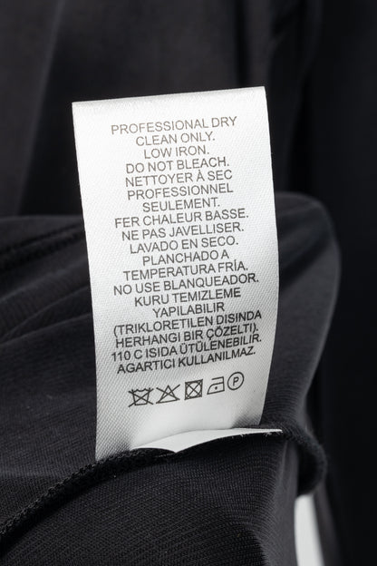 Tibi Black Deeba Cupro Slim Shirt