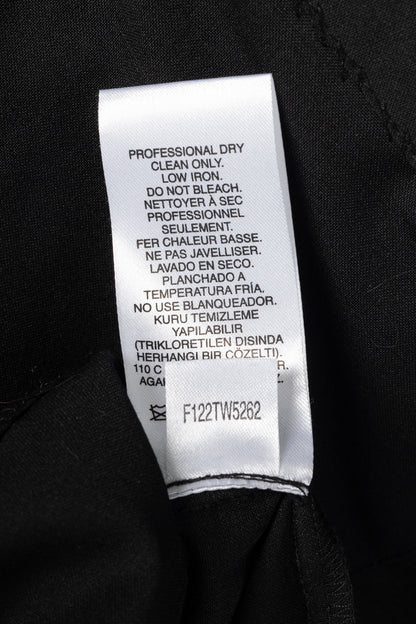 Tibi Black Tropical Wool Wrap Trouser Skirt