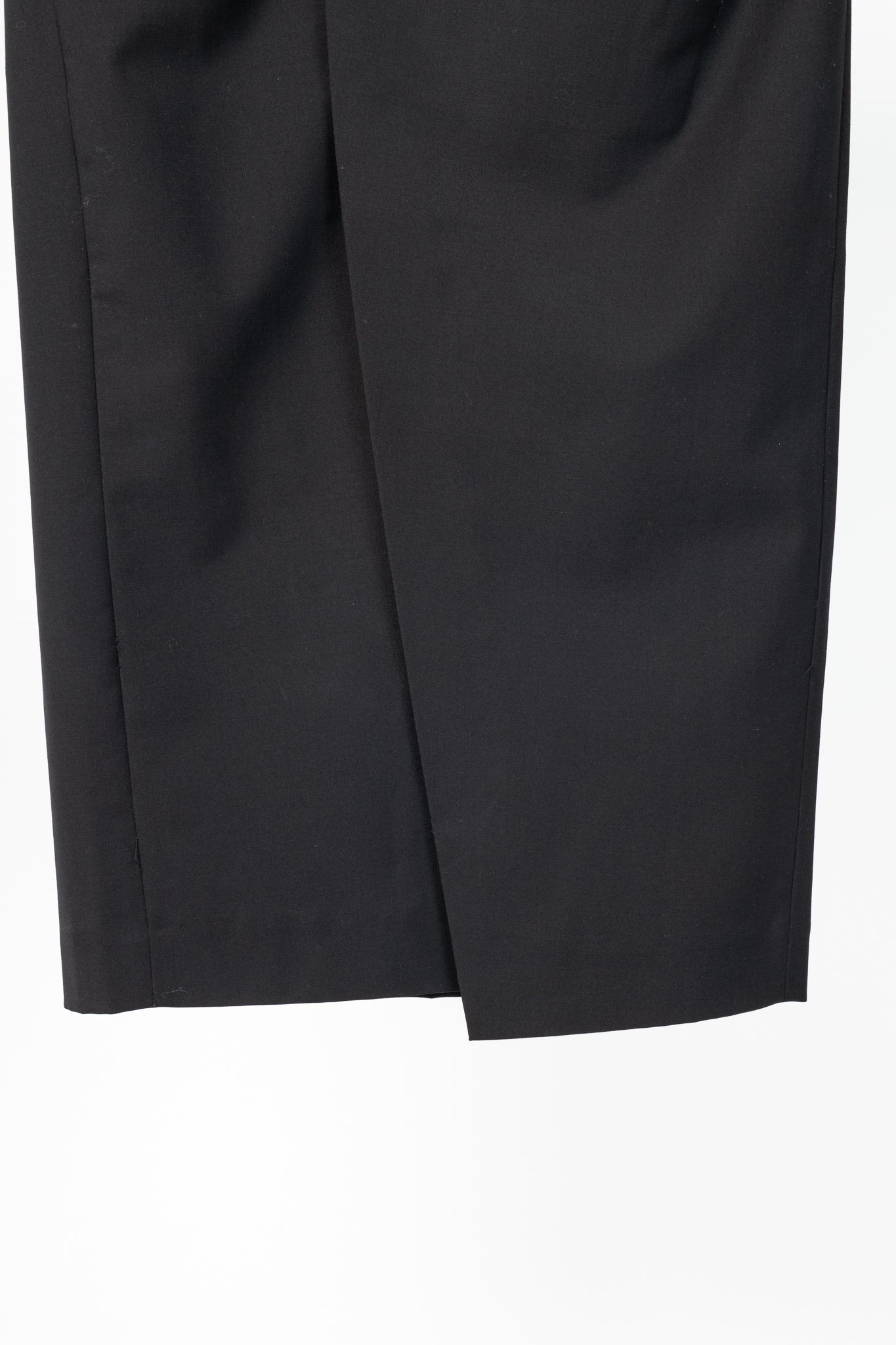 Tibi Black Tropical Wool Wrap Trouser Skirt