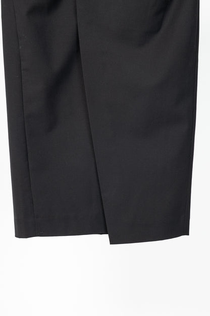 Tibi Black Tropical Wool Wrap Trouser Skirt
