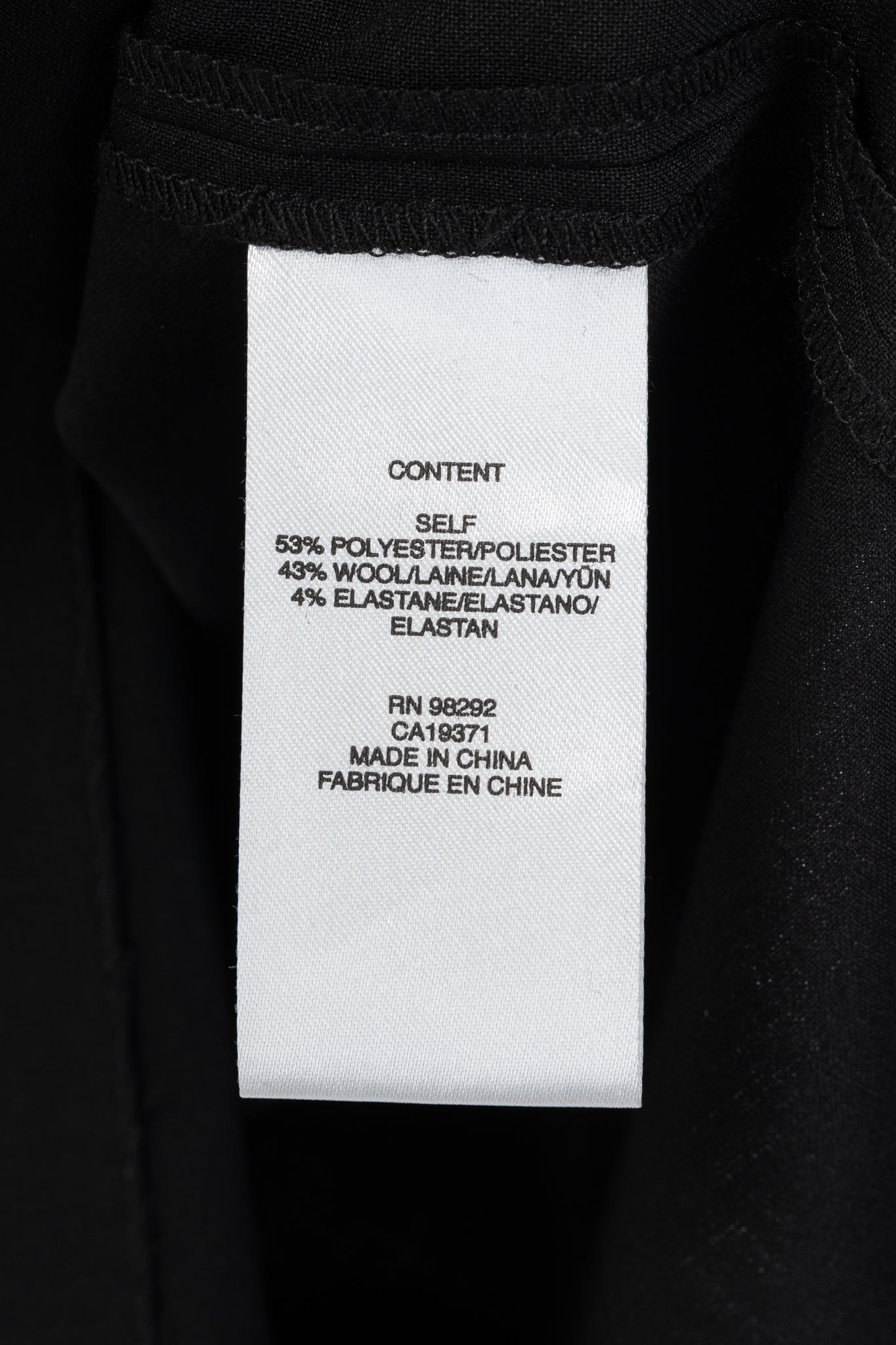 Tibi Black Tropical Wool Wrap Trouser Skirt