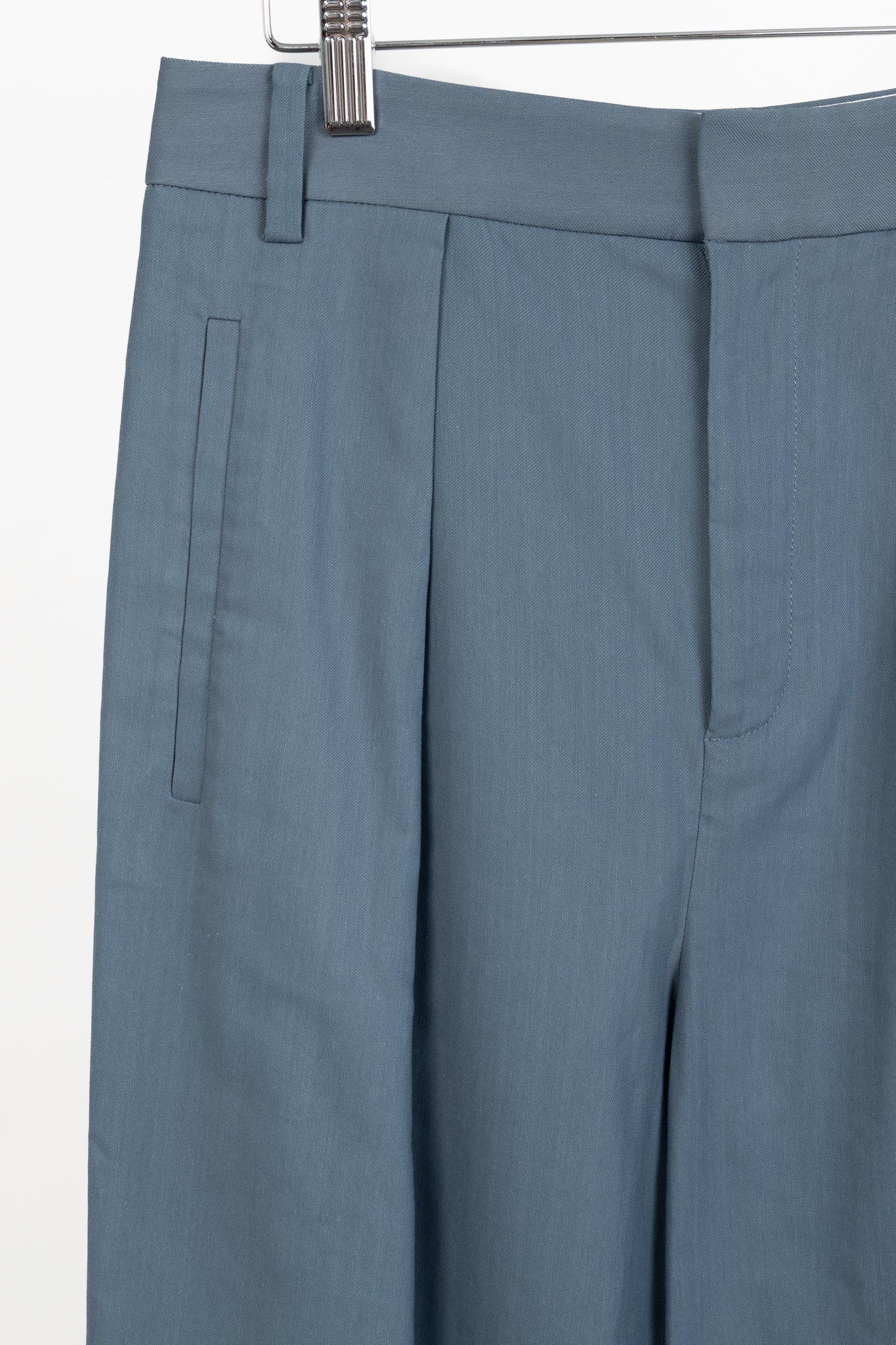 Tibi Stella Blue Grey Fluid Suiting Pant