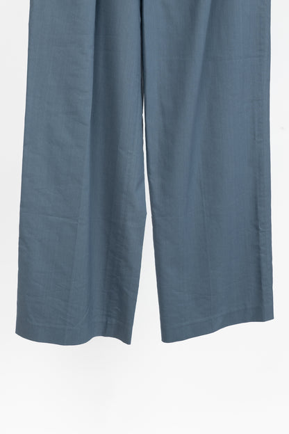 Tibi Stella Blue Grey Fluid Suiting Pant