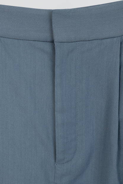 Tibi Stella Blue Grey Fluid Suiting Pant