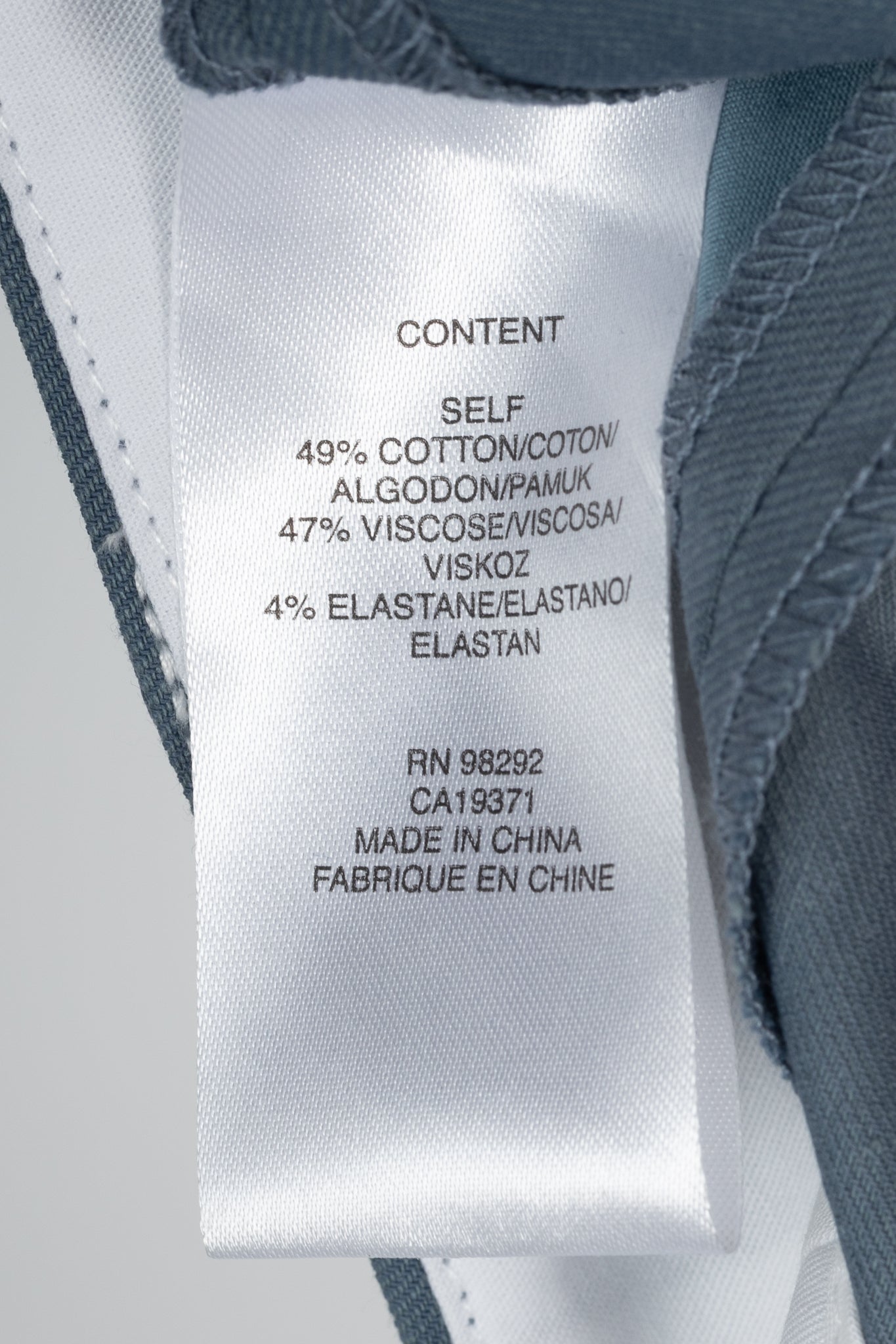 Tibi Stella Blue Grey Fluid Suiting Pant