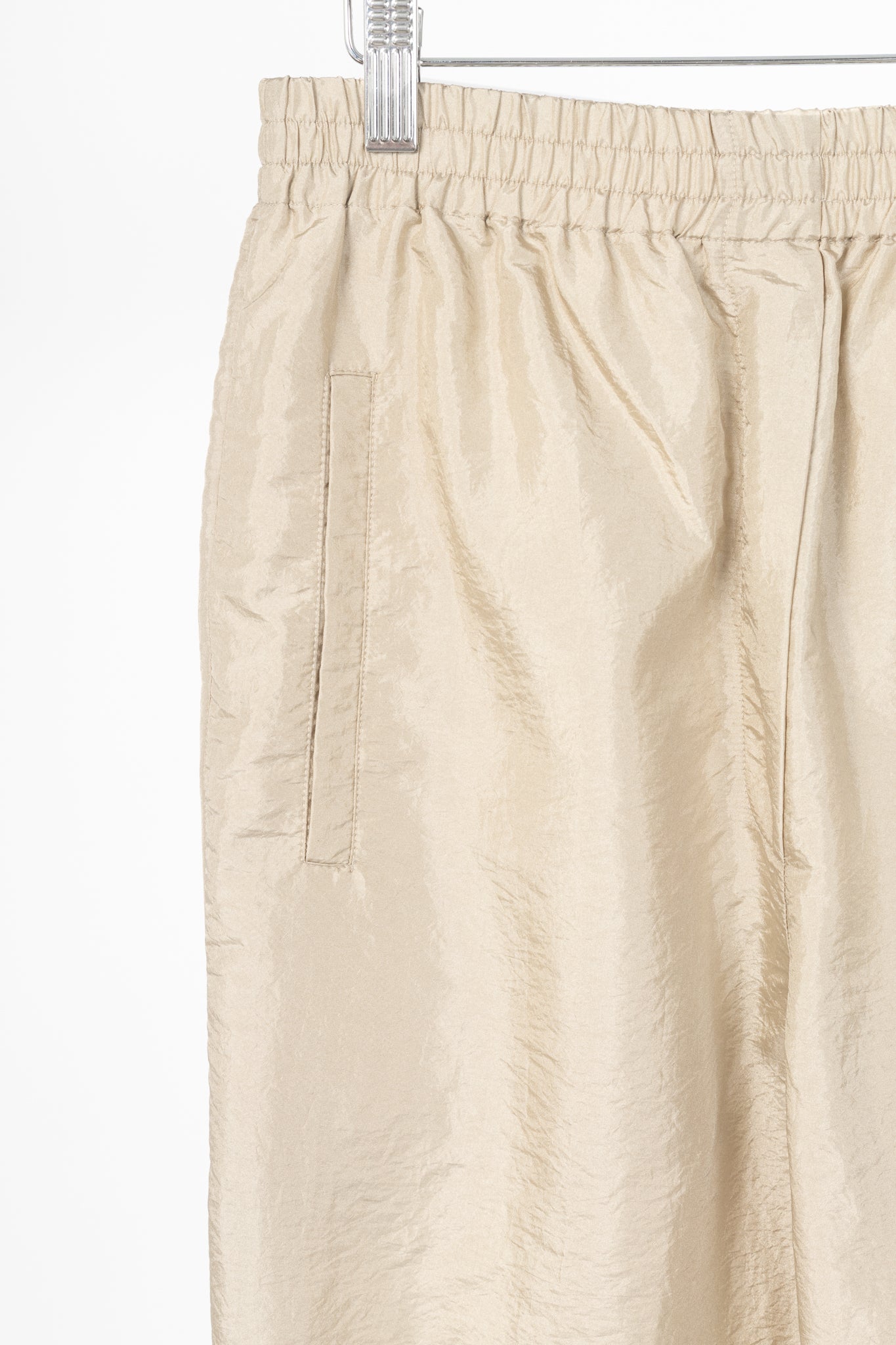 Tibi Kat Desert Sand Crispy Nylon Jogger