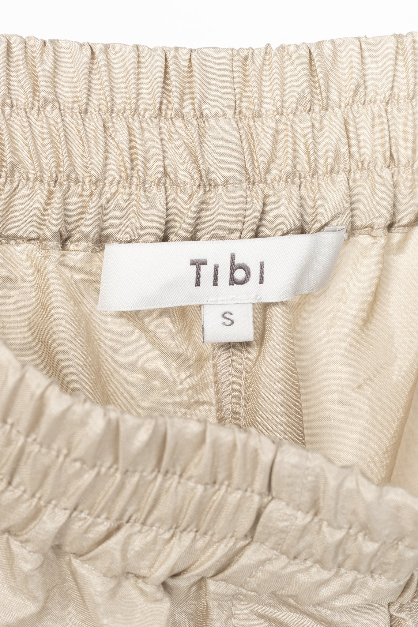 Tibi Kat Desert Sand Crispy Nylon Jogger