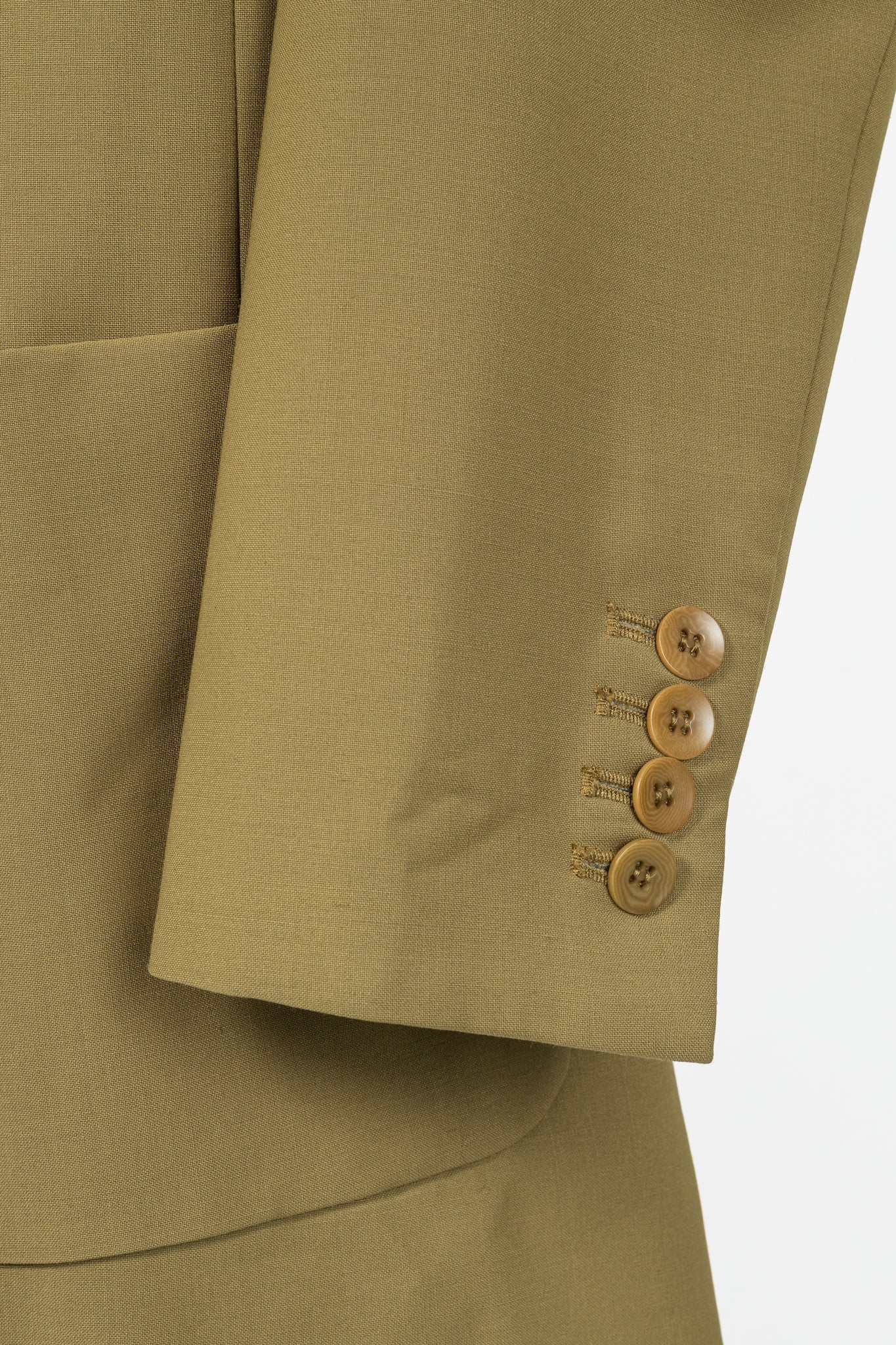 Tibi Max Dark Hazel Tropical-Wool Blazer