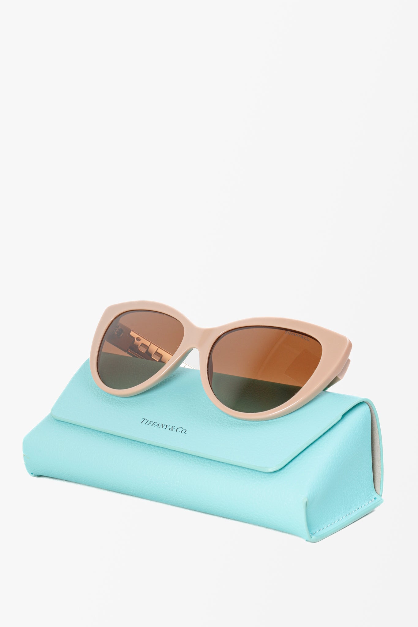 Tiffany & Co Nude Cat Eye Sunglasses