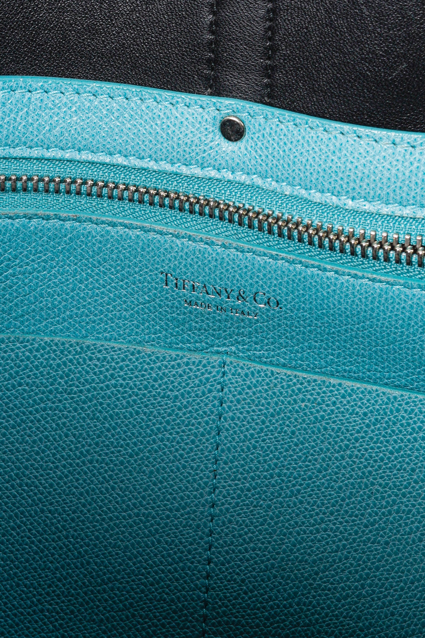 Tiffany & Co Textured Leather East West Tote Bag