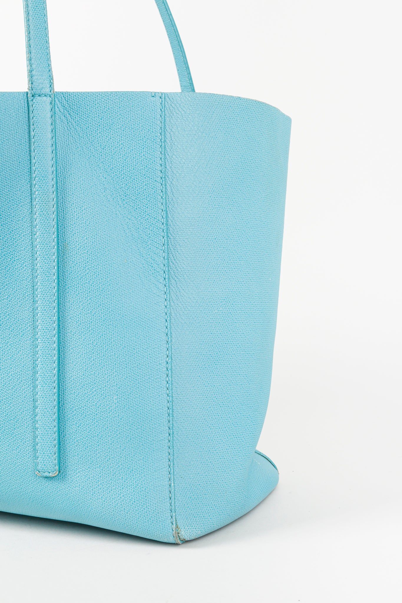 Tiffany & Co Textured Leather East West Tote Bag