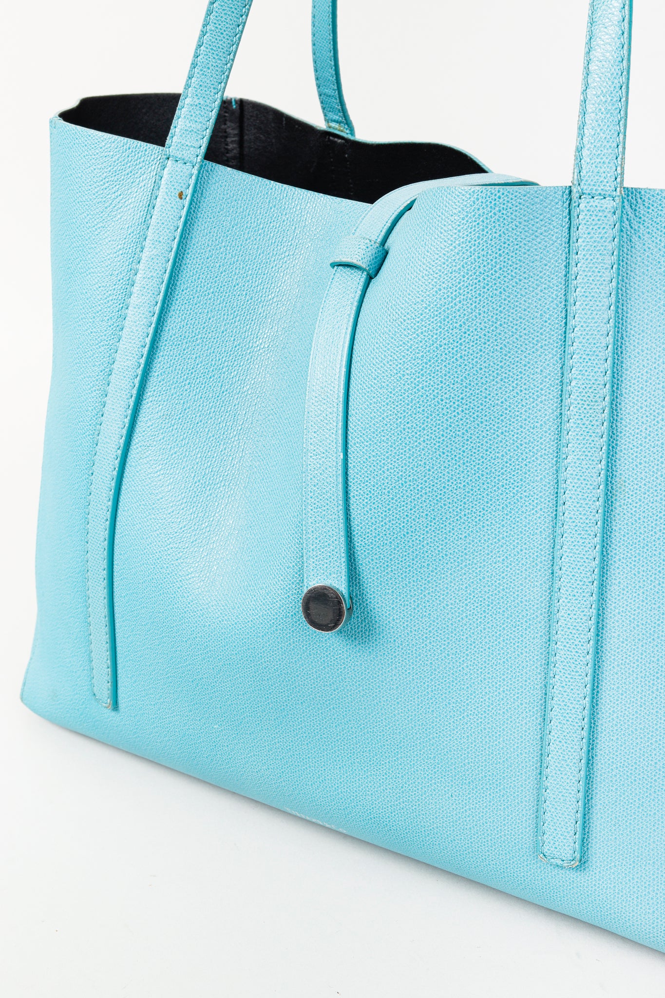 Tiffany & Co Textured Leather East West Tote Bag