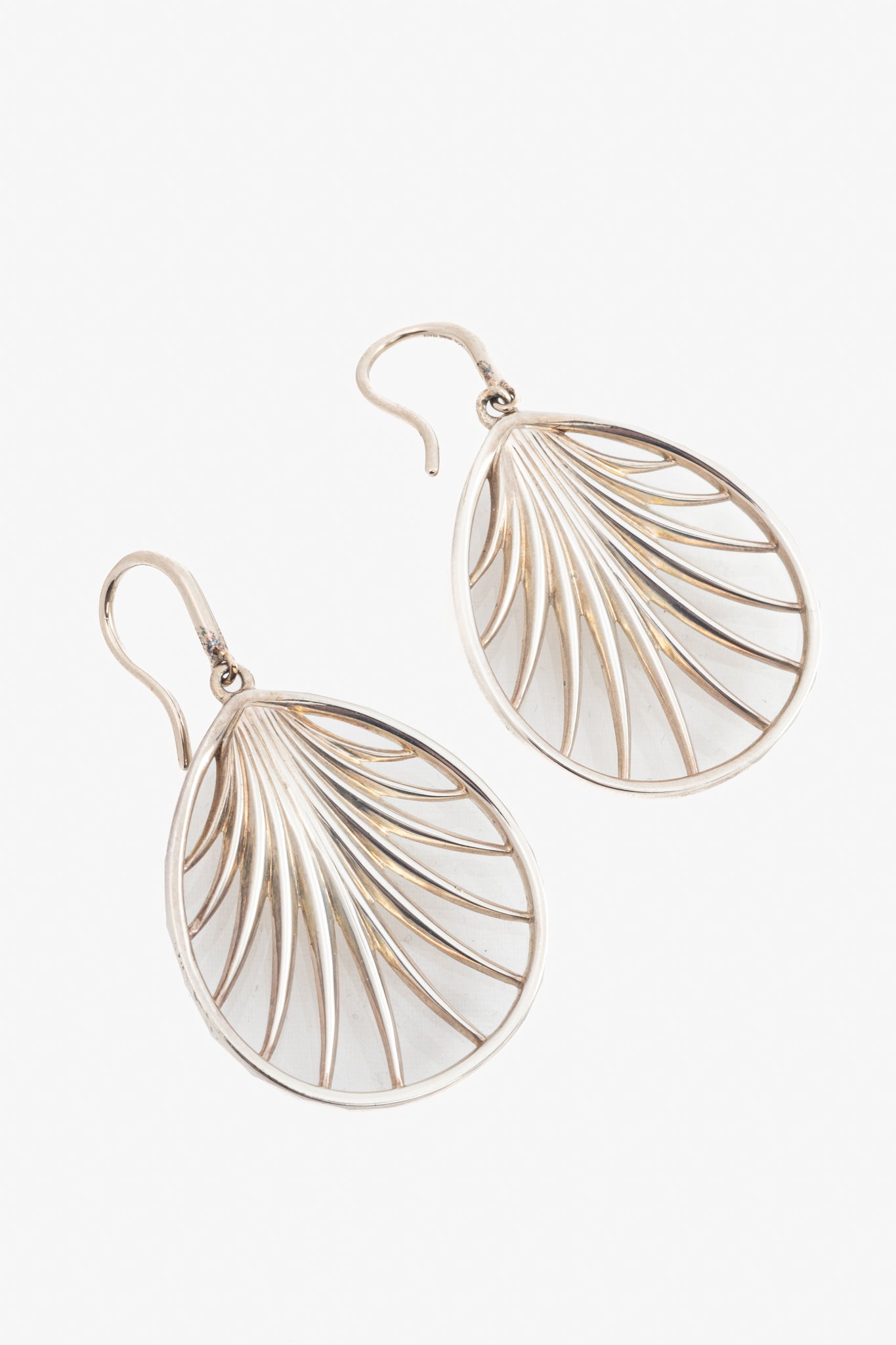Tiffany & Co. Paloma Picasso Villa Paloma Sterling Silver Palm Drop Earrings