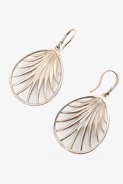 Tiffany & Co. Paloma Picasso Villa Paloma Sterling Silver Palm Drop Earrings