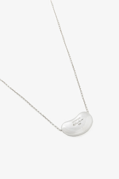 Tiffany & Co. Elsa Peretti 20mm Bean Design Sterling Silver Pendant Necklace