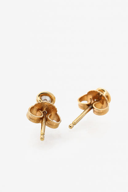 Tiffany & Co. Elsa Peretti Diamonds by the Yard 18k Gold Stud Earrings