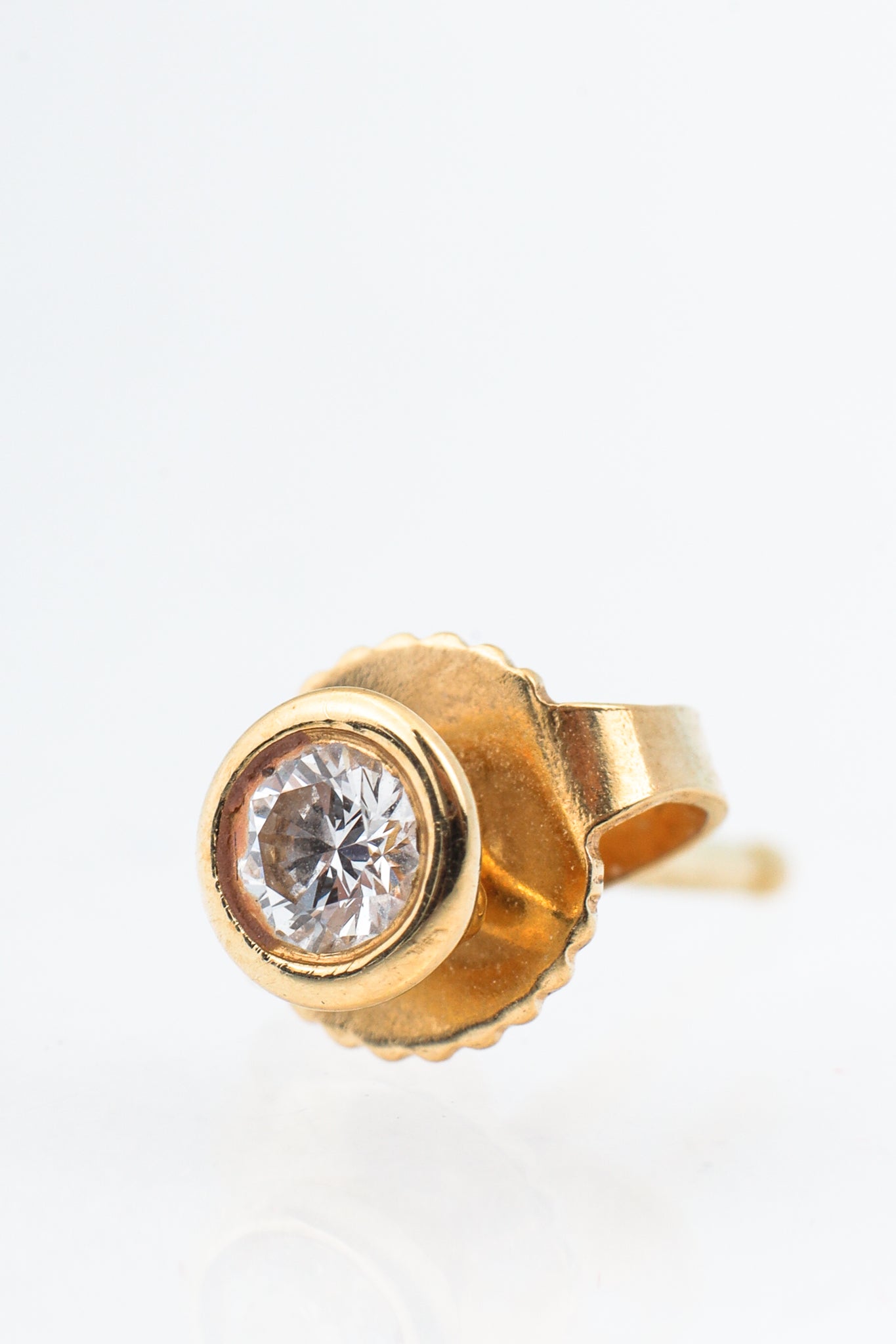 Tiffany & Co. Elsa Peretti Diamonds by the Yard 18k Gold Stud Earrings