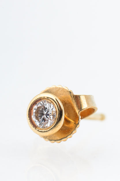 Tiffany & Co. Elsa Peretti Diamonds by the Yard 18k Gold Stud Earrings
