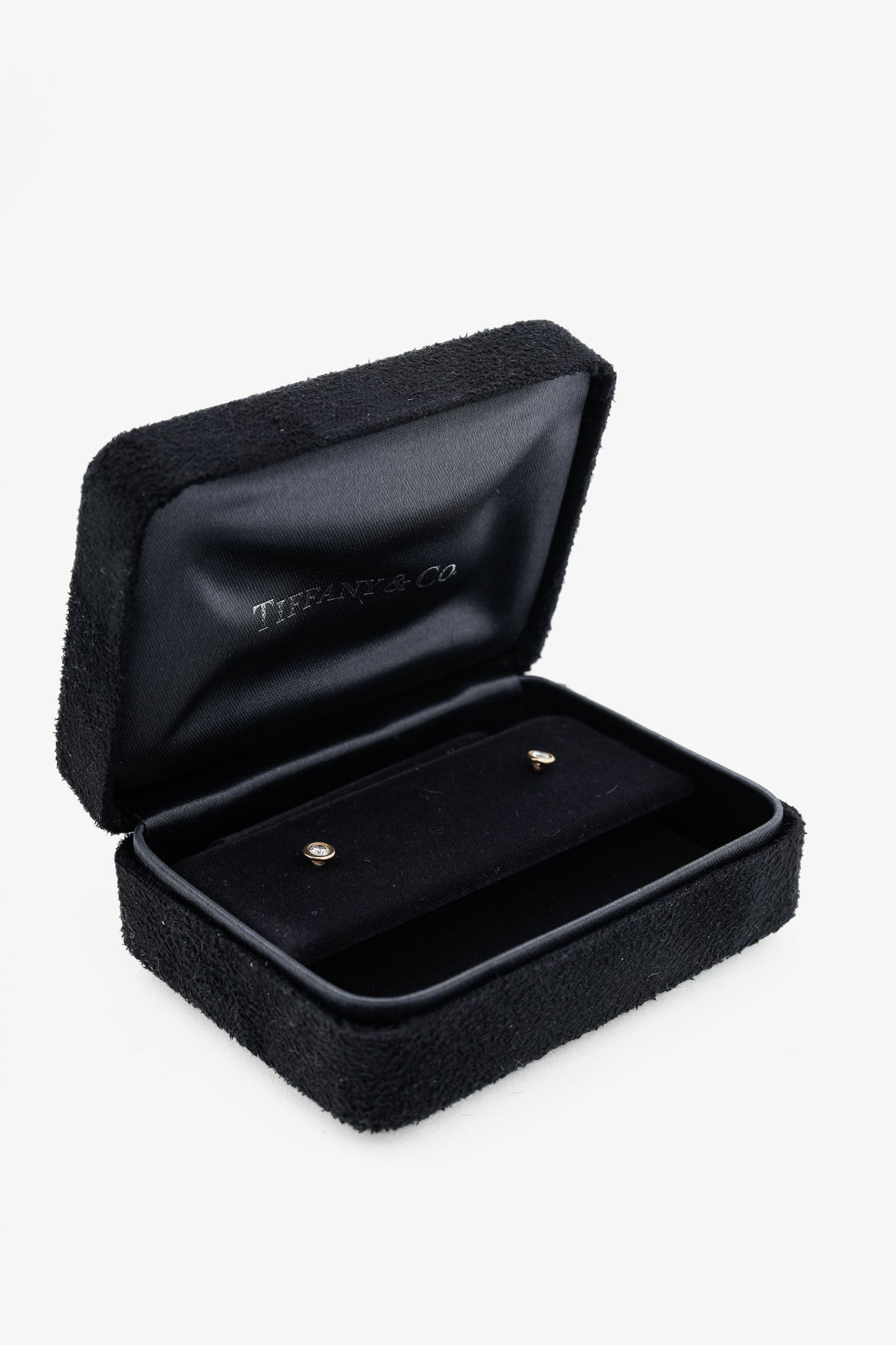 Tiffany & Co. Elsa Peretti Diamonds by the Yard 18k Gold Stud Earrings