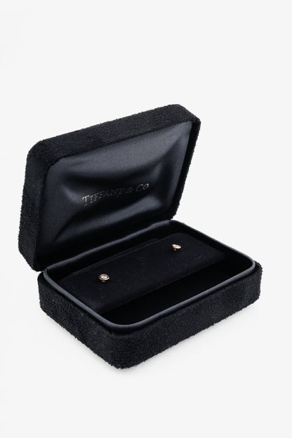 Tiffany & Co. Elsa Peretti Diamonds by the Yard 18k Gold Stud Earrings