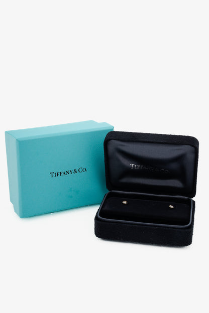 Tiffany & Co. Elsa Peretti Diamonds by the Yard 18k Gold Stud Earrings