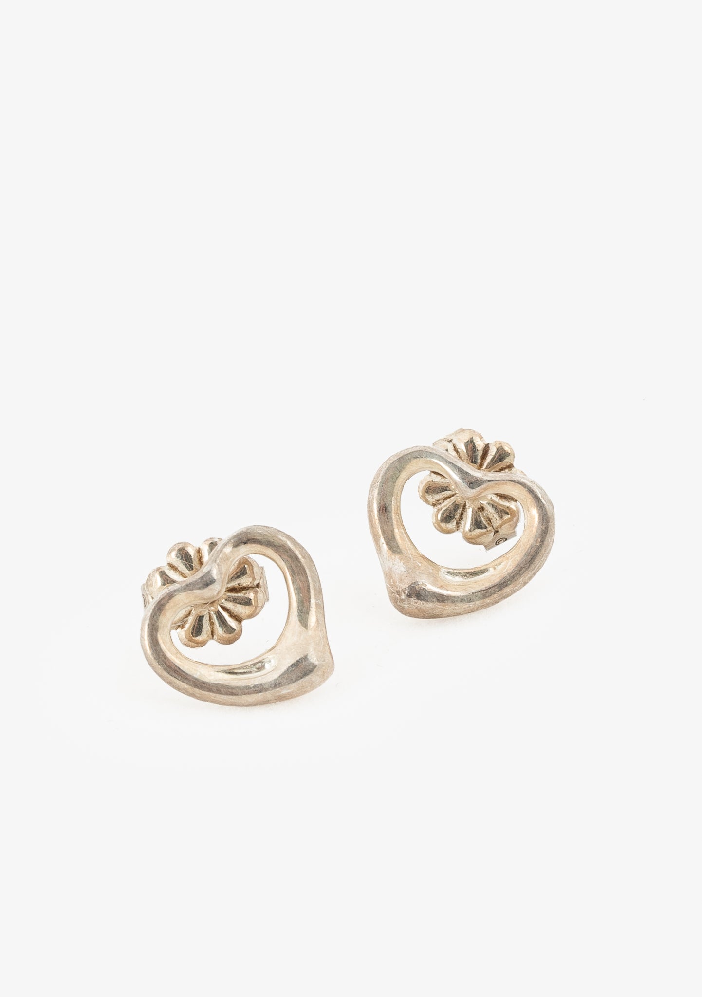 Tiffany & Co. Elsa Peretti Open Heart Sterling Silver Earrings
