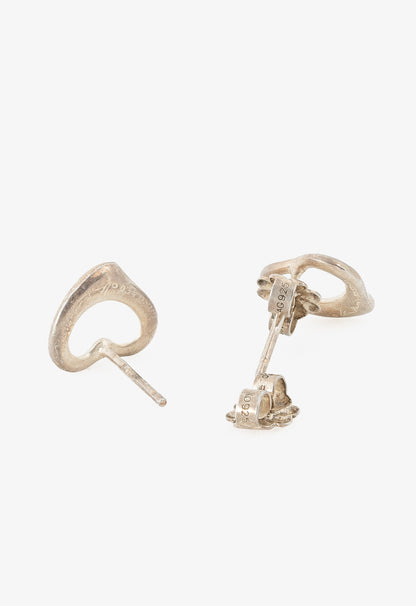 Tiffany & Co. Elsa Peretti Open Heart Sterling Silver Earrings