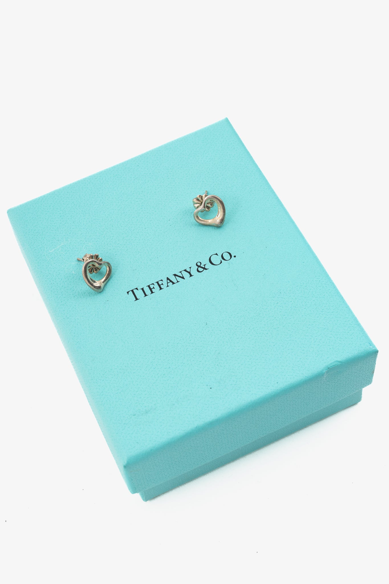 Tiffany & Co. Elsa Peretti Open Heart Sterling Silver Earrings