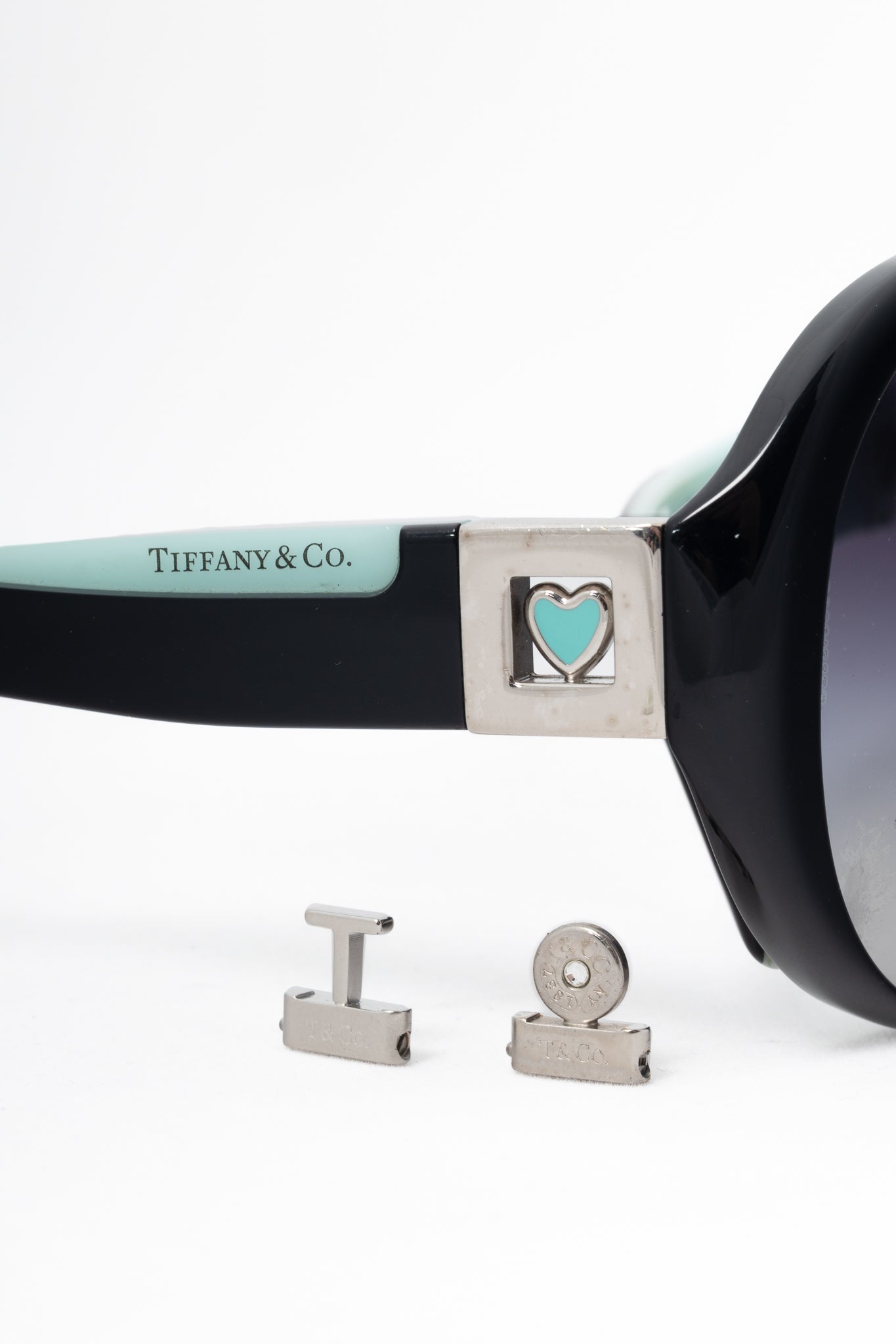 Tiffany & Co. Tiffany Charms Black & Tiffany Blue Interchangeable-Temple Sunglasses