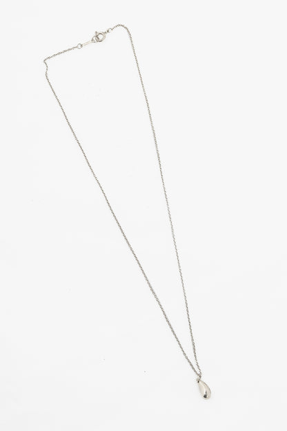 Tiffany & Co. Elsa Peretti Teardrop Sterling Silver Pendant Necklace