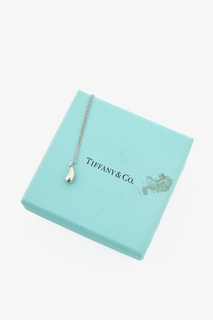 Tiffany & Co. Elsa Peretti Teardrop Sterling Silver Pendant Necklace