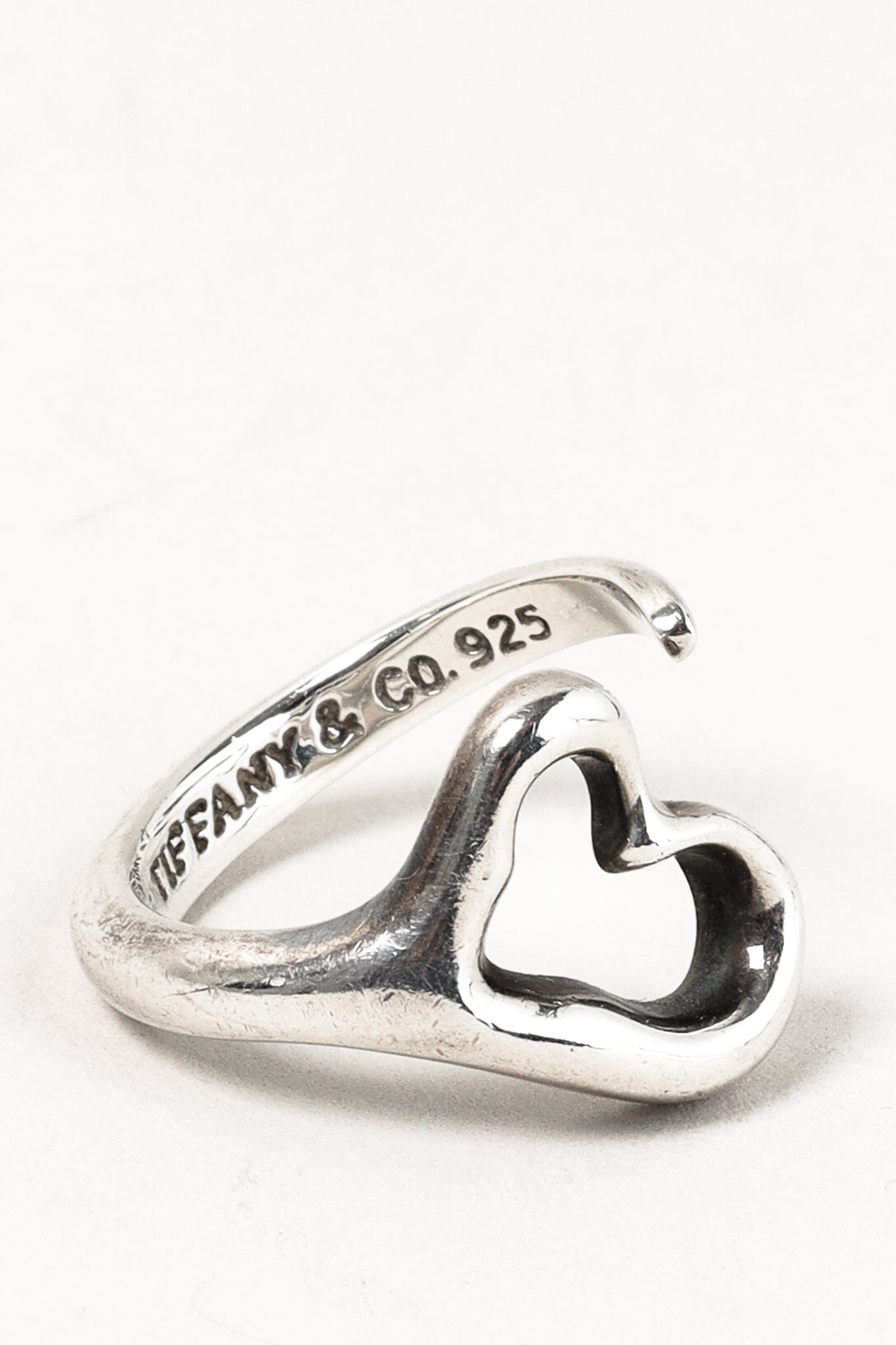 Tiffany & Co. Elsa Peretti Open Heart Sterling Silver Ring