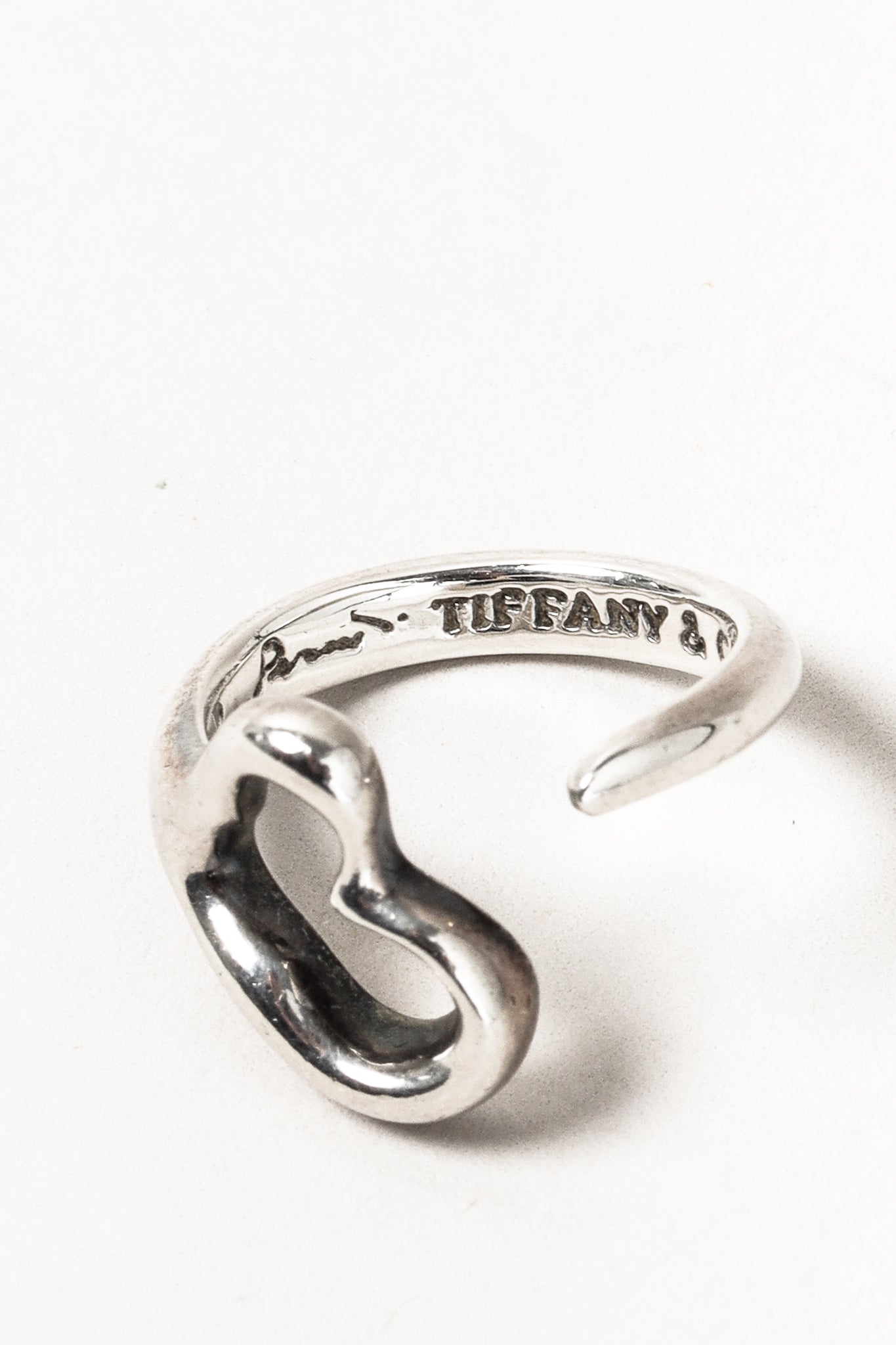 Tiffany & Co. Elsa Peretti Open Heart Sterling Silver Ring