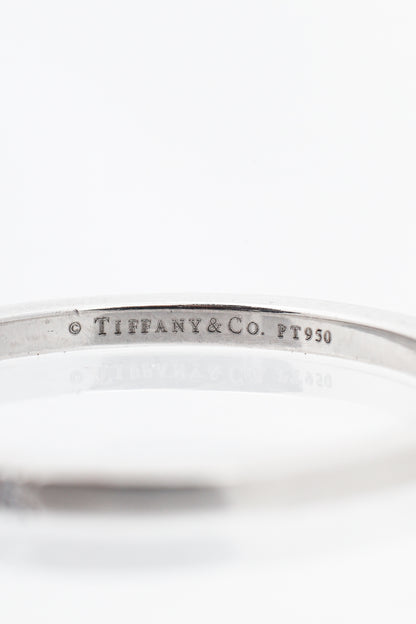 Tiffany & Co. 950 Platinum Lucida Diamond Half Circle Band