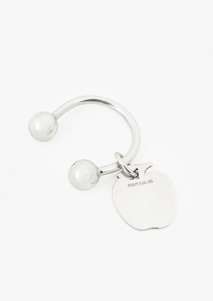 Tiffany & Co. Sterling Silver Apple Tag Key Ring