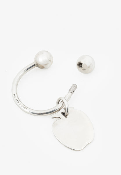 Tiffany & Co. Sterling Silver Apple Tag Key Ring