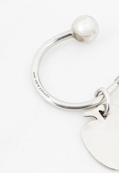Tiffany & Co. Sterling Silver Apple Tag Key Ring