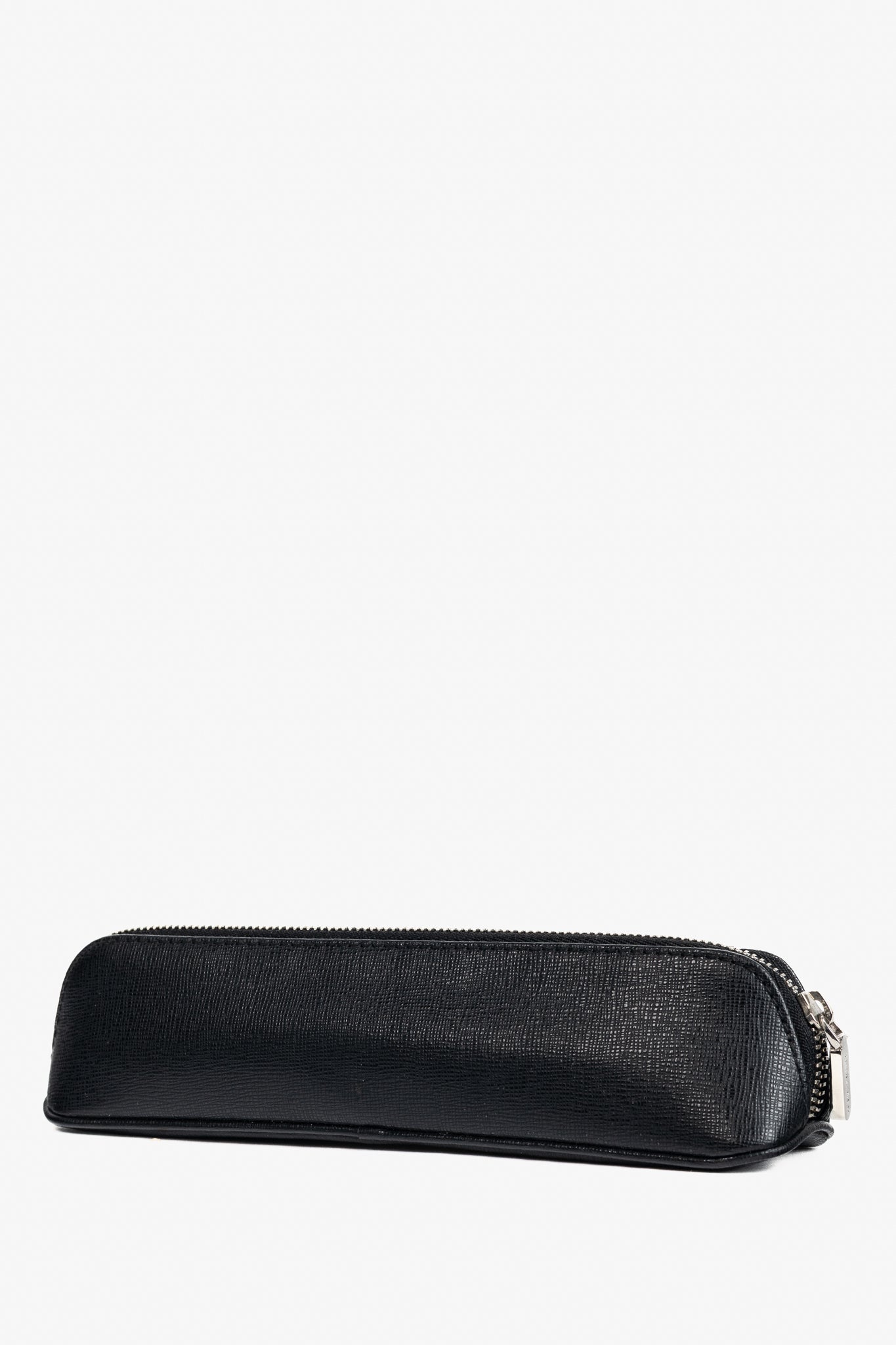 Tiffany & Co. Black Saffiano Leather Pencil Case